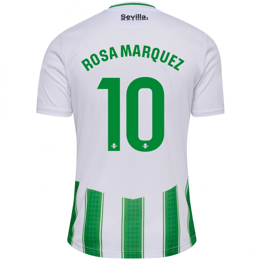 Niño Camiseta Rosa Márquez Baena #10 Blanco 1ª Equipación 2023/24 La Camisa México