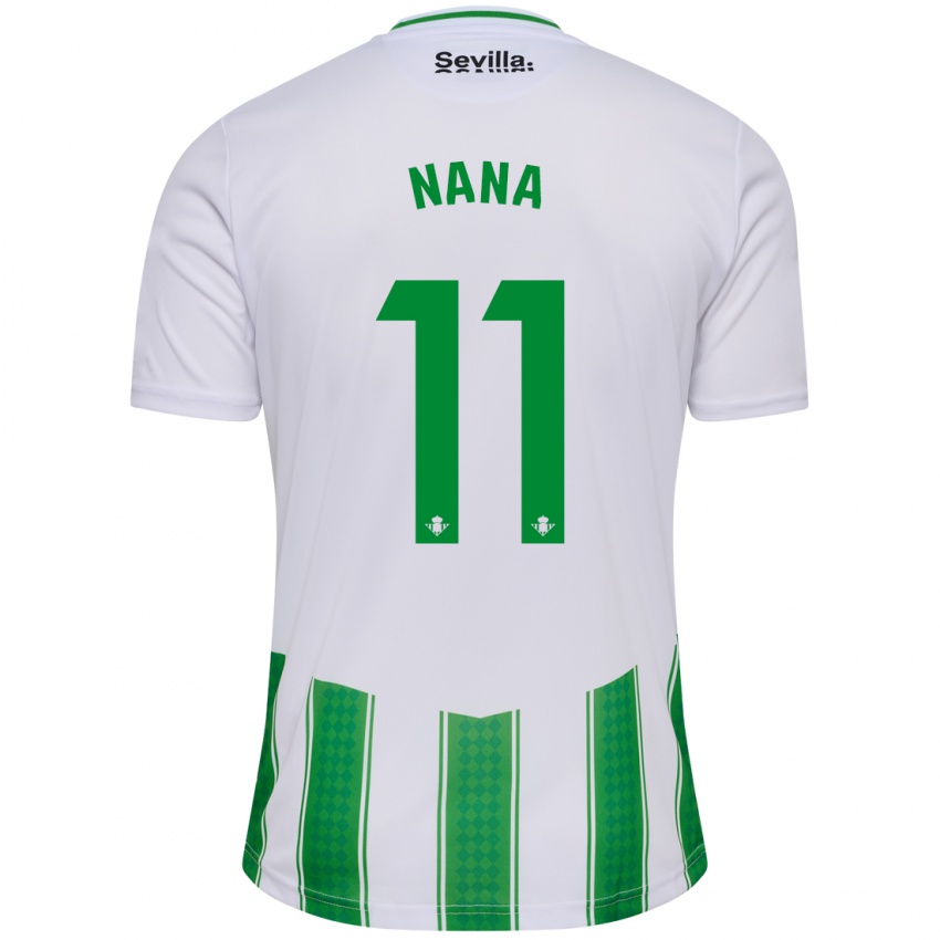 Niño Camiseta Nuria Ligero Fernández #11 Blanco 1ª Equipación 2023/24 La Camisa México