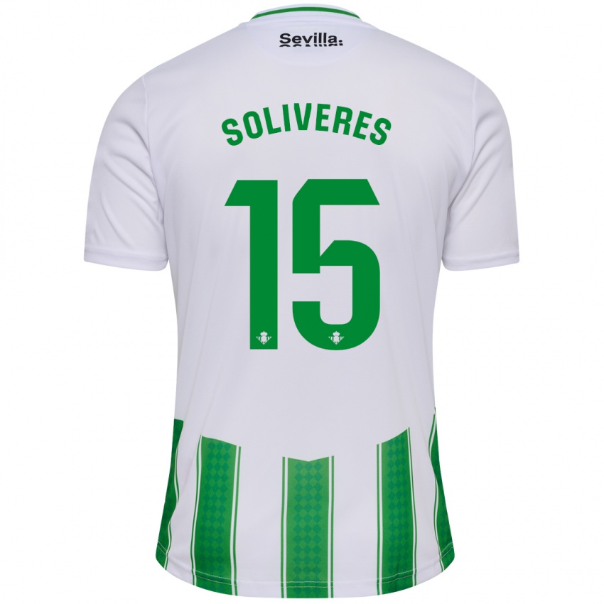 Niño Camiseta Gema Soliveres #15 Blanco 1ª Equipación 2023/24 La Camisa México