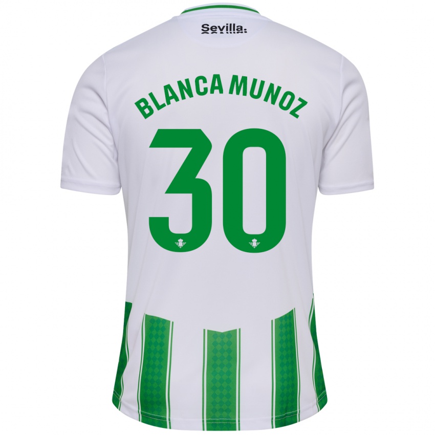 Niño Camiseta Blanca Muñoz #30 Blanco 1ª Equipación 2023/24 La Camisa México
