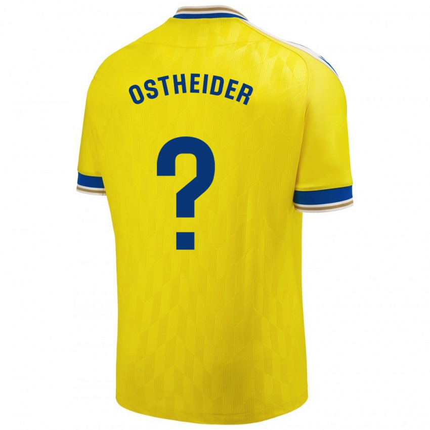 Niño Camiseta Joachim Ostheider #0 Amarillo 1ª Equipación 2023/24 La Camisa México