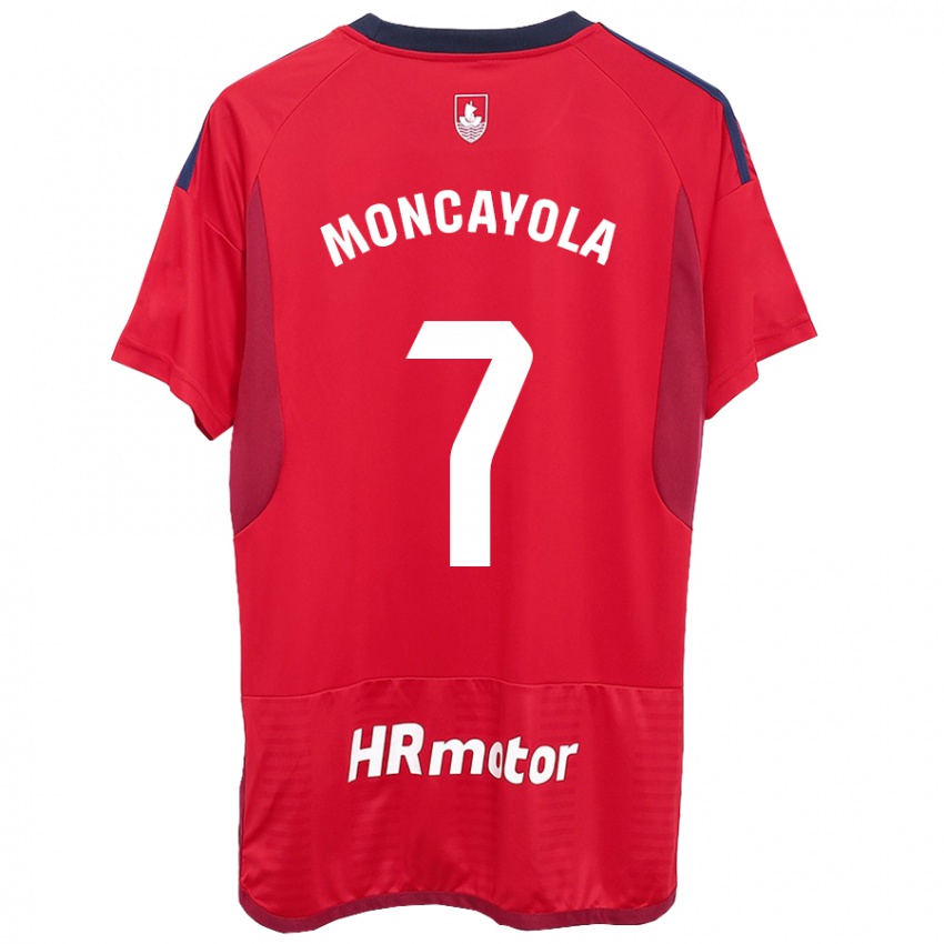 Niño Camiseta Jon Moncayola #7 Rojo 1ª Equipación 2023/24 La Camisa México