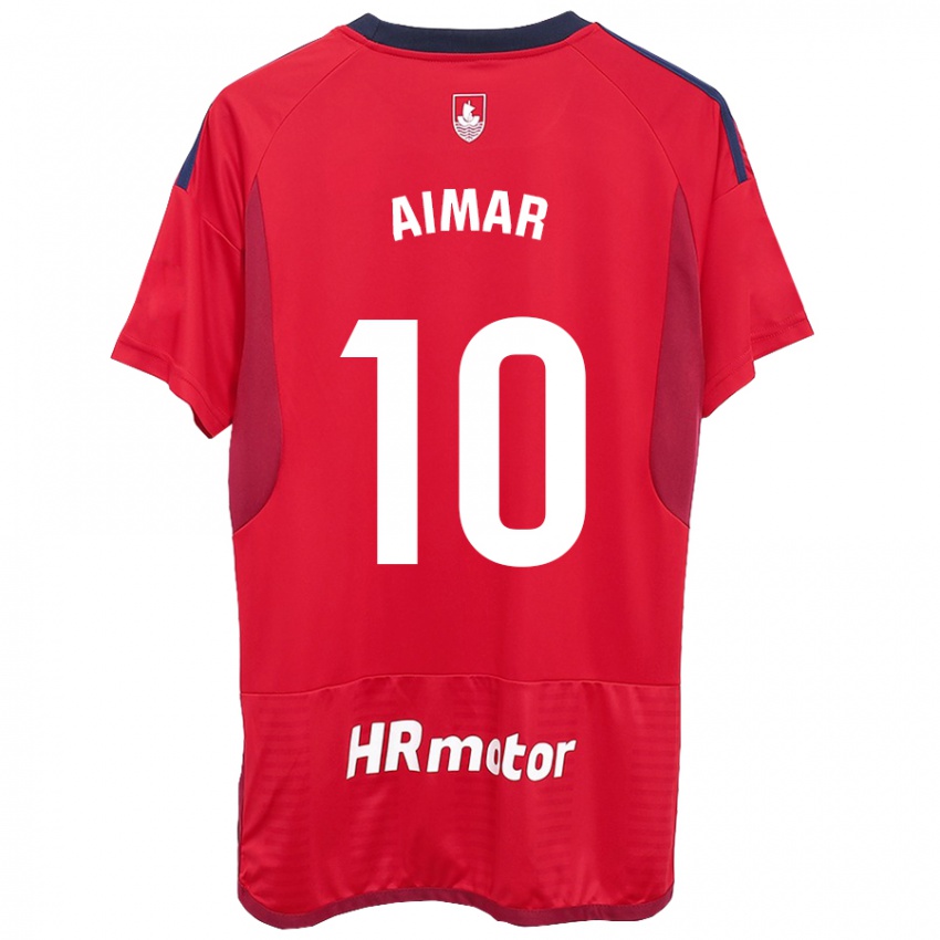 Niño Camiseta Aimar Oroz #10 Rojo 1ª Equipación 2023/24 La Camisa México