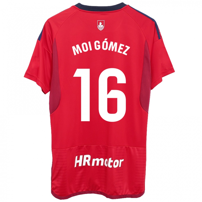 Niño Camiseta Moi Gómez #16 Rojo 1ª Equipación 2023/24 La Camisa México