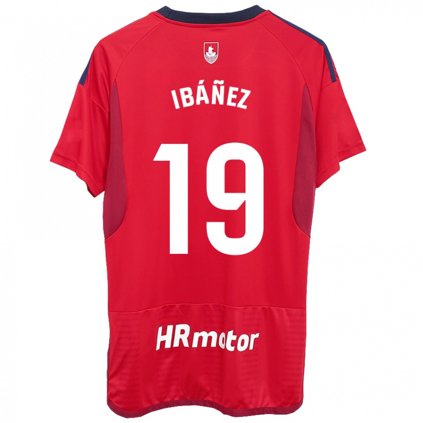 Niño Camiseta Pablo Ibáñez #19 Rojo 1ª Equipación 2023/24 La Camisa México