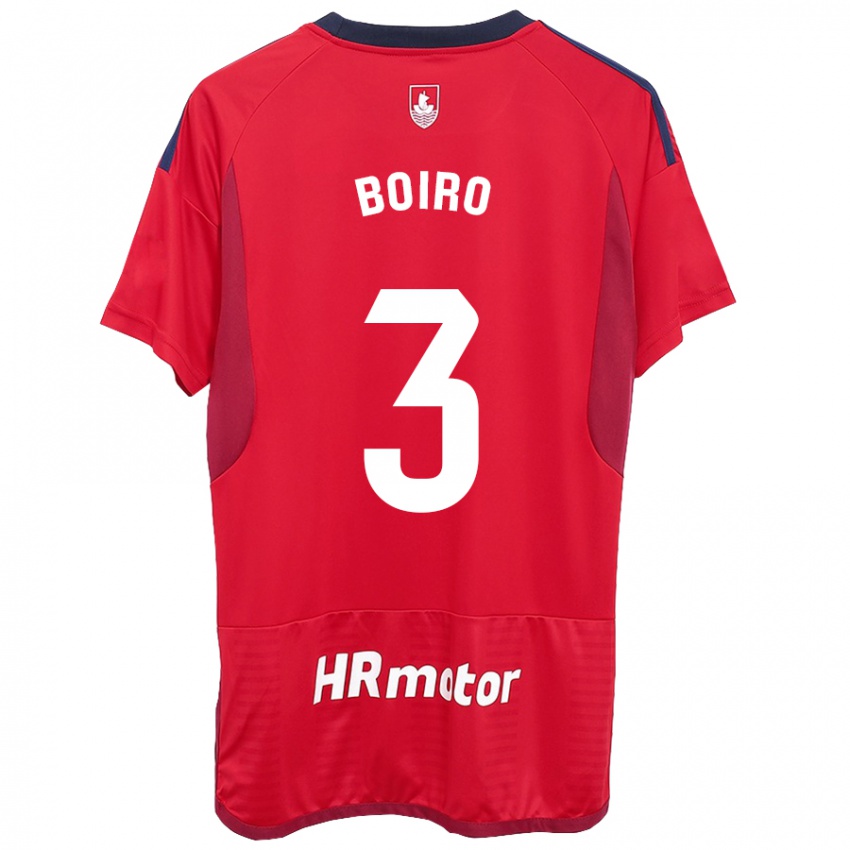 Niño Camiseta Adama Boiro #3 Rojo 1ª Equipación 2023/24 La Camisa México