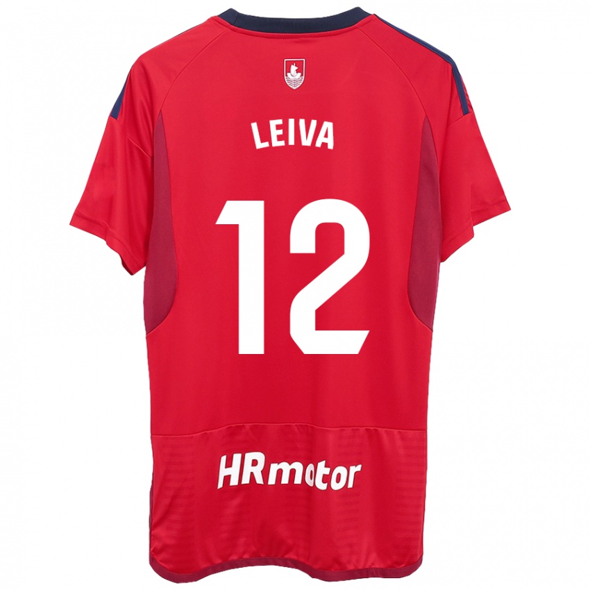 Niño Camiseta Álvaro Leiva #12 Rojo 1ª Equipación 2023/24 La Camisa México