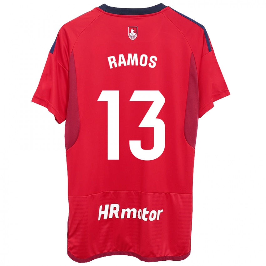 Niño Camiseta Darío Ramos #13 Rojo 1ª Equipación 2023/24 La Camisa México