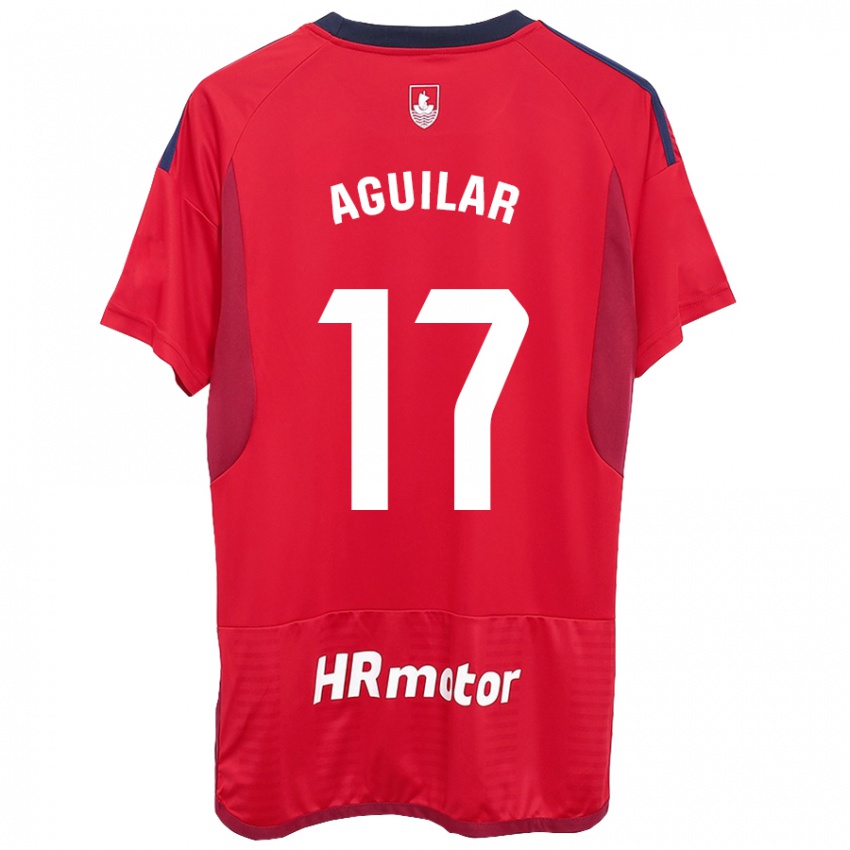 Niño Camiseta Eneko Aguilar #17 Rojo 1ª Equipación 2023/24 La Camisa México