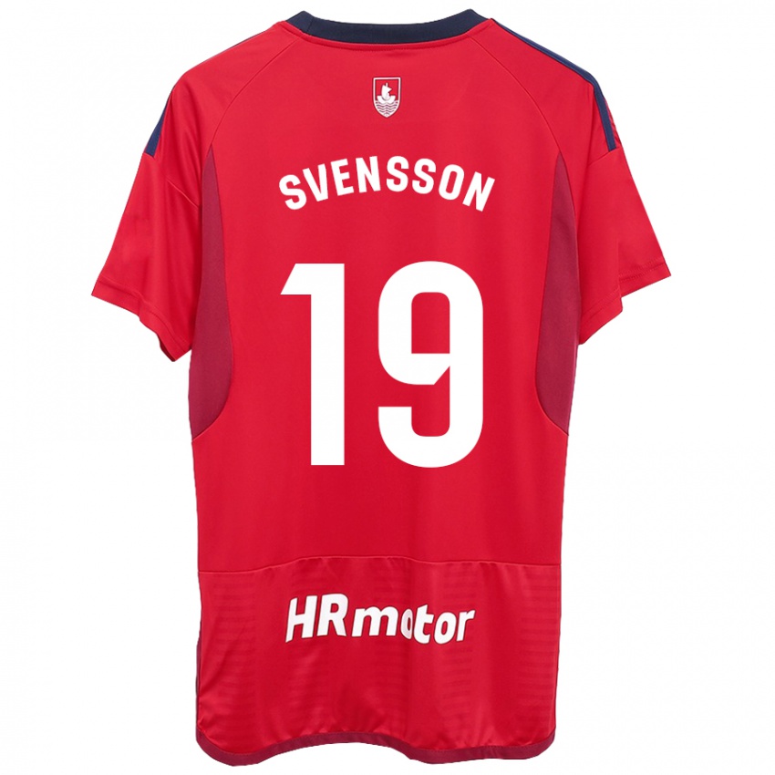 Niño Camiseta Max Svensson #19 Rojo 1ª Equipación 2023/24 La Camisa México