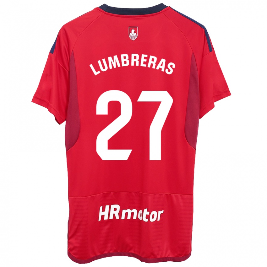 Niño Camiseta Carlos Lumbreras #27 Rojo 1ª Equipación 2023/24 La Camisa México