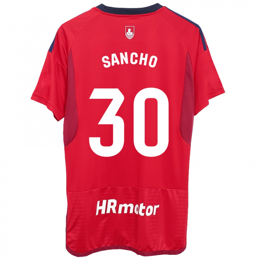 Niño Camiseta Dani Sancho #30 Rojo 1ª Equipación 2023/24 La Camisa México