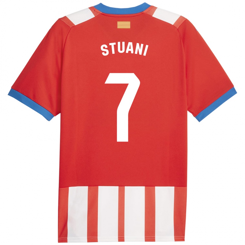 Niño Camiseta Cristhian Stuani #7 Rojo Blanco 1ª Equipación 2023/24 La Camisa México