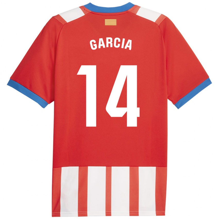 Niño Camiseta Aleix García #14 Rojo Blanco 1ª Equipación 2023/24 La Camisa México