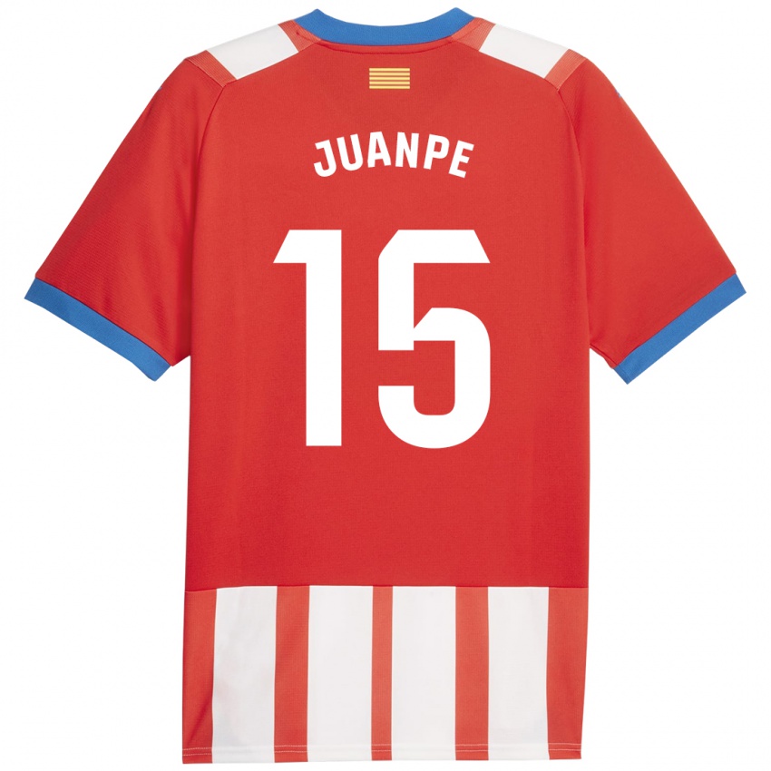 Niño Camiseta Juanpe #15 Rojo Blanco 1ª Equipación 2023/24 La Camisa México