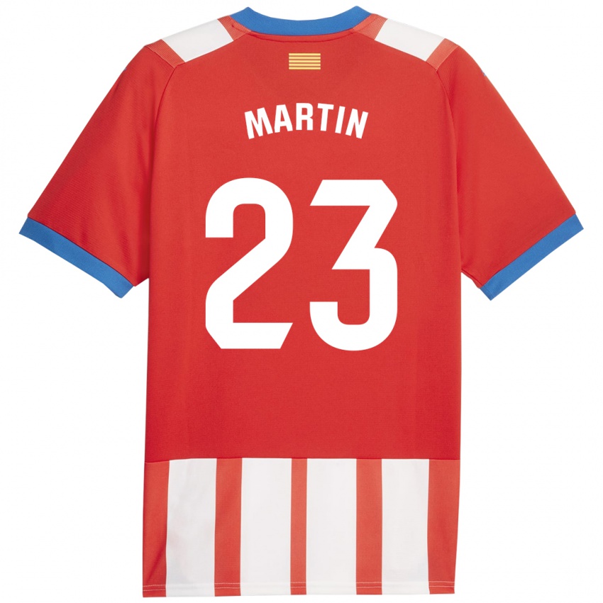 Niño Camiseta Iván Martín #23 Rojo Blanco 1ª Equipación 2023/24 La Camisa México