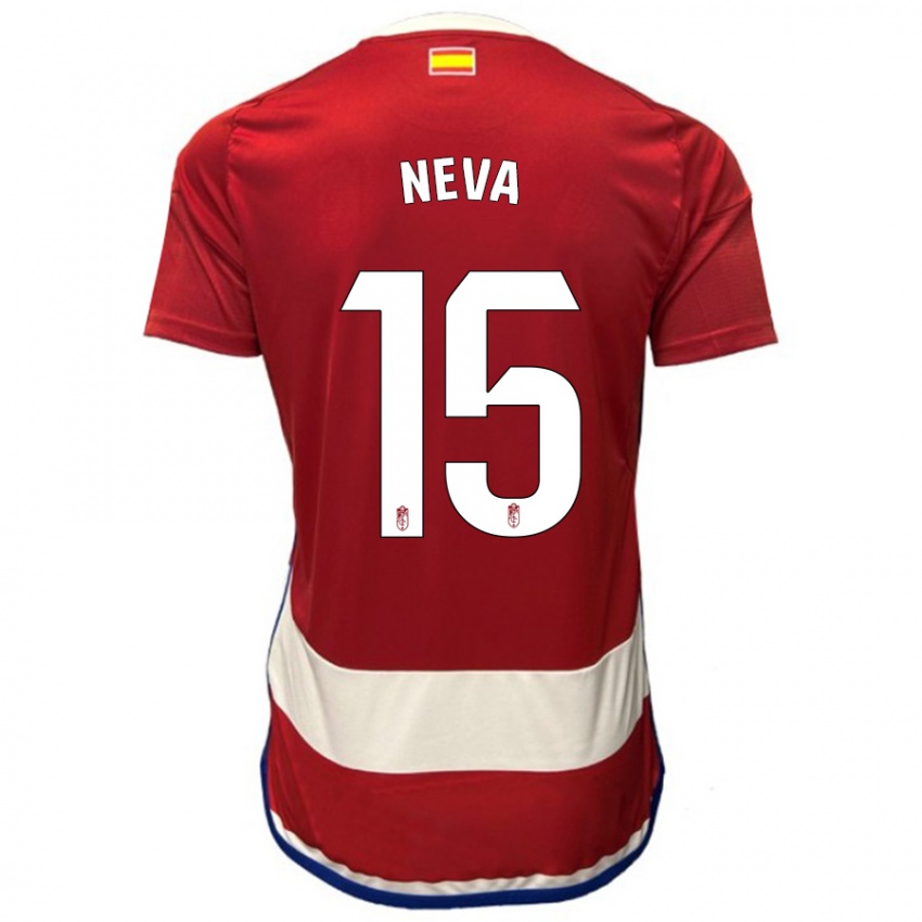 Niño Camiseta Carlos Neva #15 Rojo 1ª Equipación 2023/24 La Camisa México