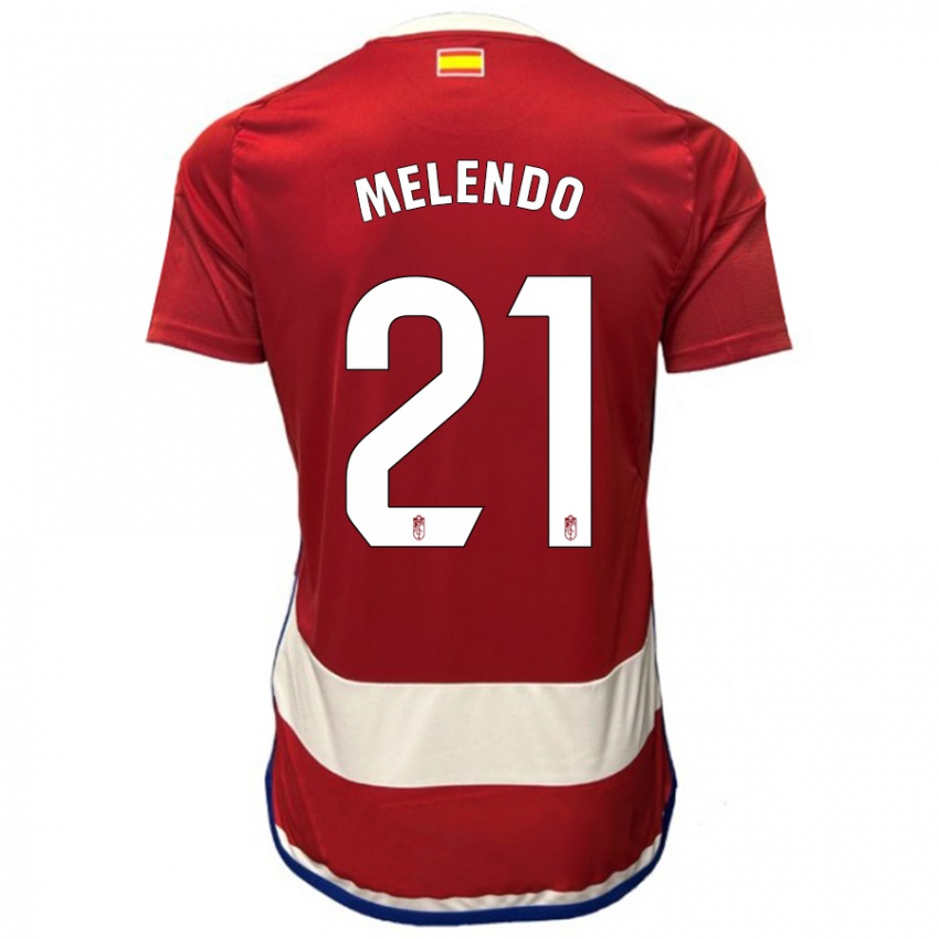 Niño Camiseta Óscar Melendo #21 Rojo 1ª Equipación 2023/24 La Camisa México