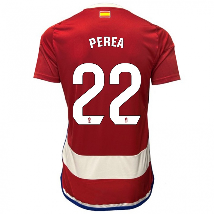 Niño Camiseta Alberto Perea #22 Rojo 1ª Equipación 2023/24 La Camisa México