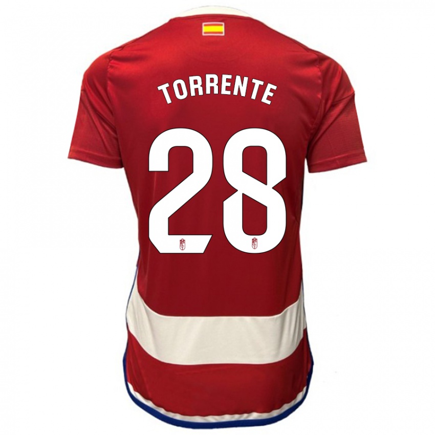 Niño Camiseta Raúl Torrente #28 Rojo 1ª Equipación 2023/24 La Camisa México