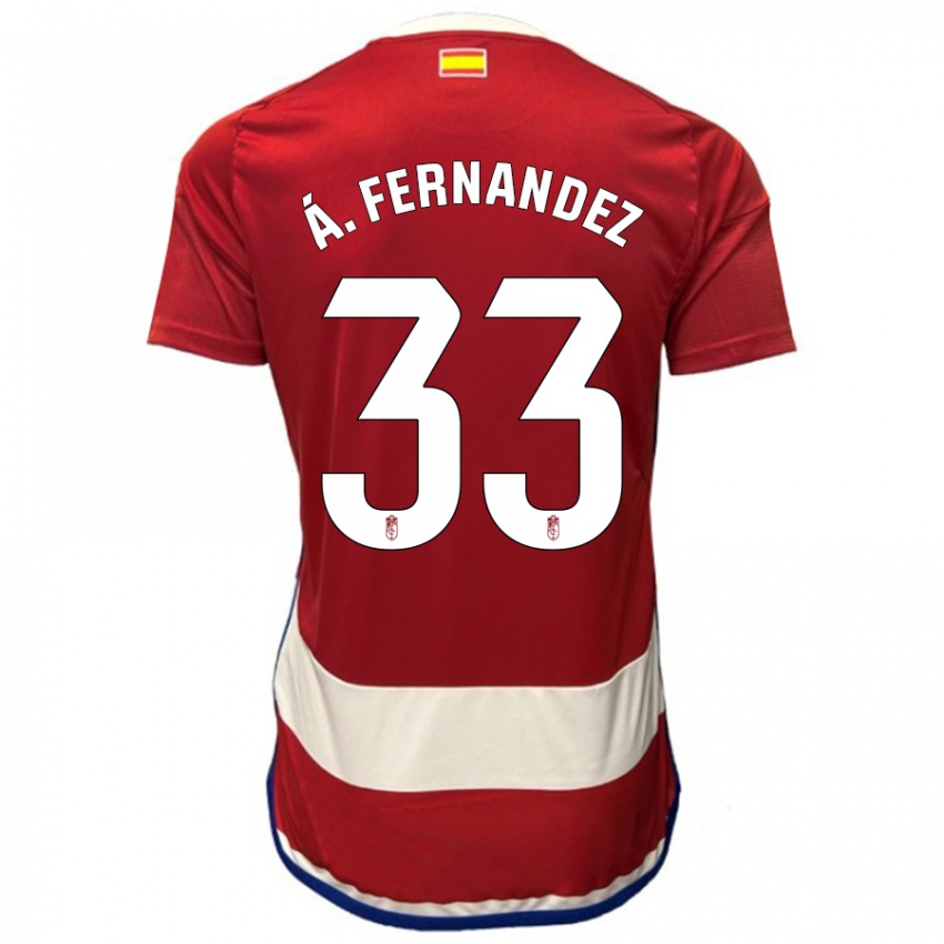 Niño Camiseta Álvaro Fernández #33 Rojo 1ª Equipación 2023/24 La Camisa México