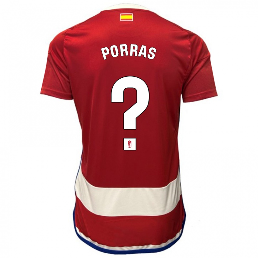 Niño Camiseta Cristian Porras #0 Rojo 1ª Equipación 2023/24 La Camisa México