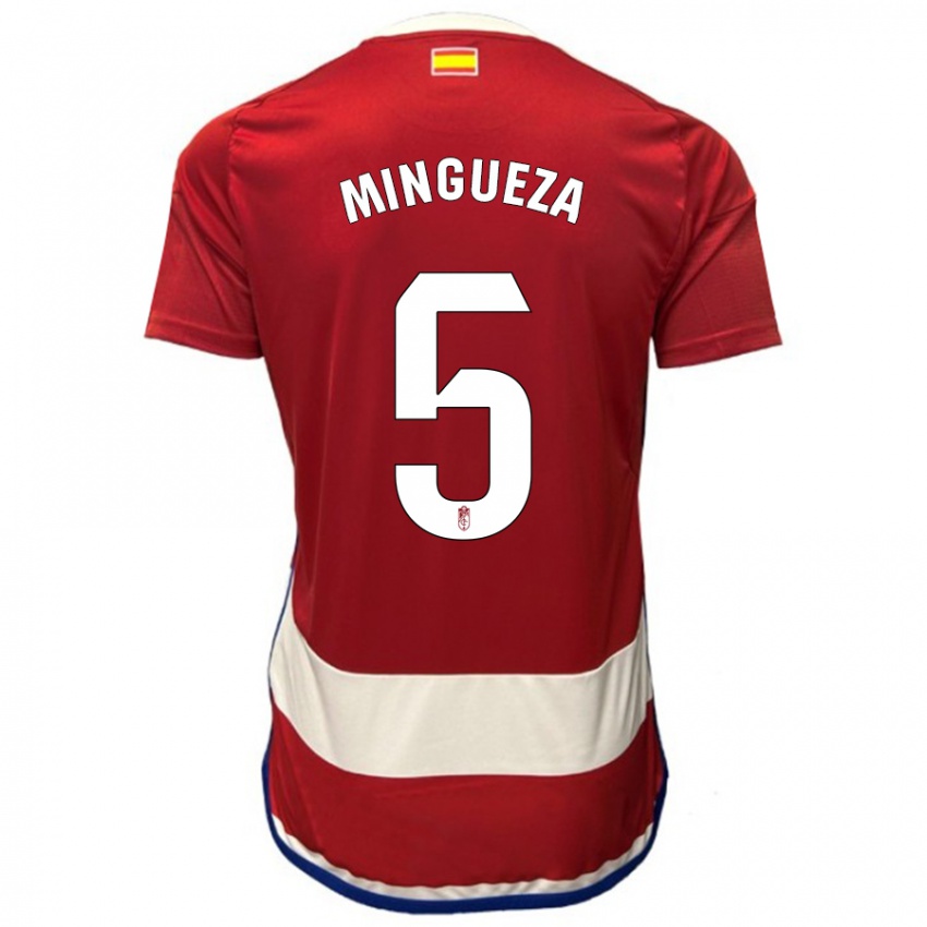 Niño Camiseta Ariadna Mingueza #5 Rojo 1ª Equipación 2023/24 La Camisa México