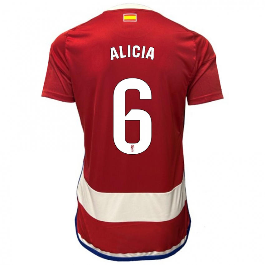 Niño Camiseta Alicia #6 Rojo 1ª Equipación 2023/24 La Camisa México