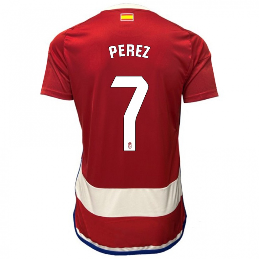 Niño Camiseta Laura Pérez #7 Rojo 1ª Equipación 2023/24 La Camisa México