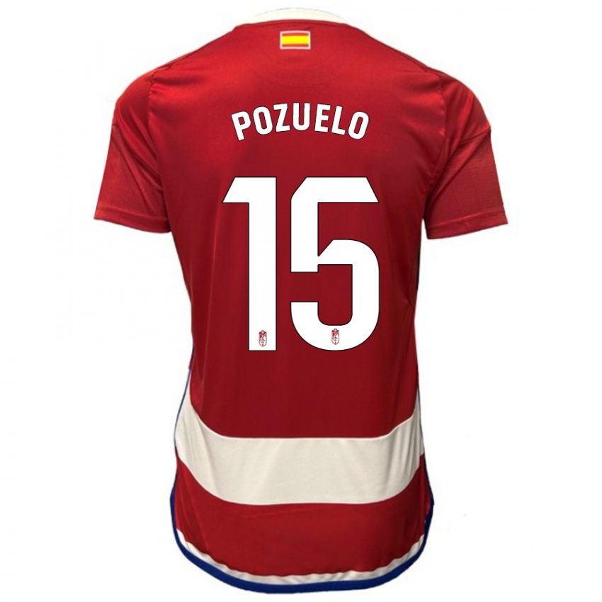Niño Camiseta Esther Martin-Pozuelo #15 Rojo 1ª Equipación 2023/24 La Camisa México