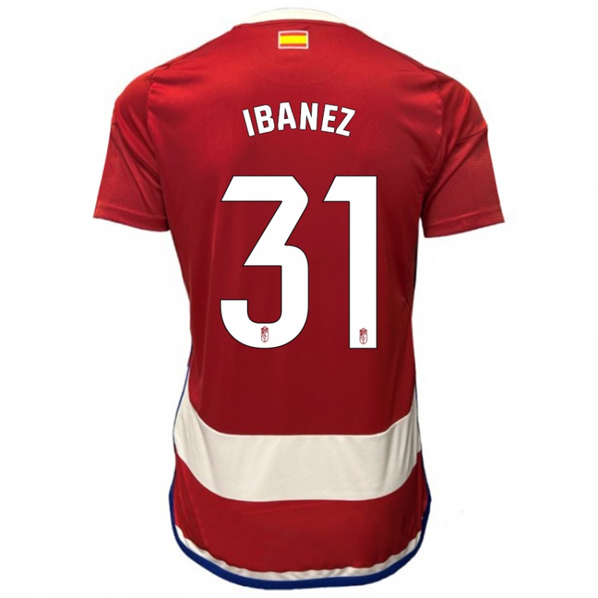 Niño Camiseta Alba Ibáñez #31 Rojo 1ª Equipación 2023/24 La Camisa México