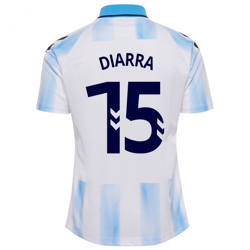 Niño Camiseta Moussa Diarra #15 Blanco Azul 1ª Equipación 2023/24 La Camisa México