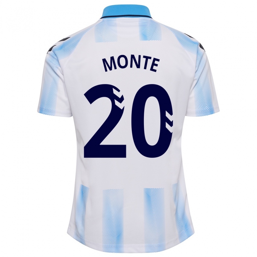 Niño Camiseta Nélson Monte #20 Blanco Azul 1ª Equipación 2023/24 La Camisa México