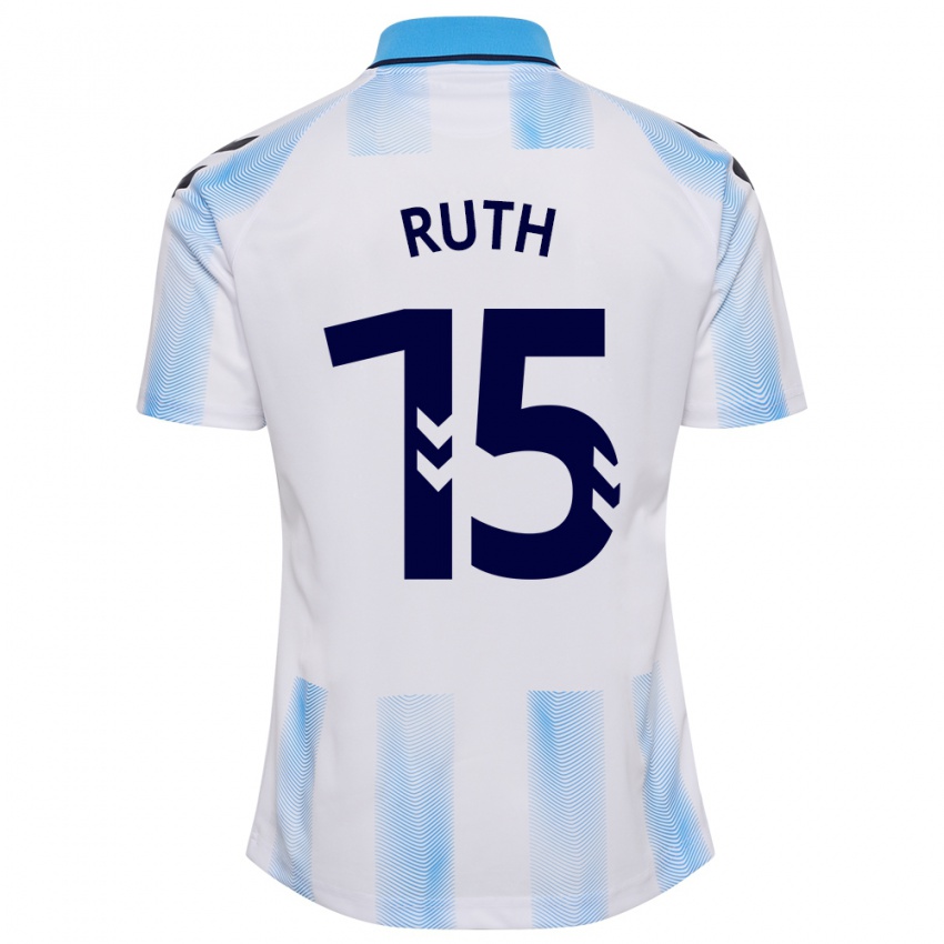 Niño Camiseta Ruth #15 Blanco Azul 1ª Equipación 2023/24 La Camisa México