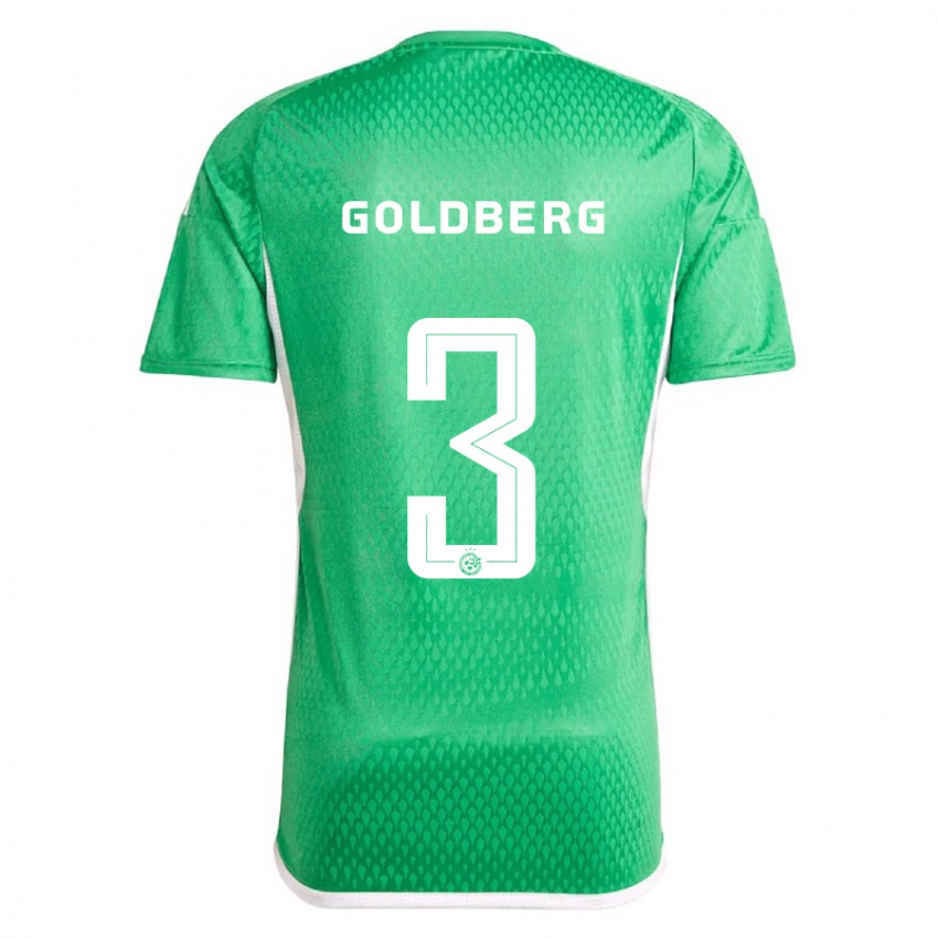 Niño Camiseta Shon Goldberg #3 Blanco Azul 1ª Equipación 2023/24 La Camisa México