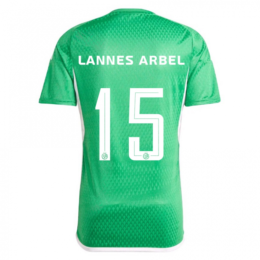 Niño Camiseta Tomer Lannes Arbel #15 Blanco Azul 1ª Equipación 2023/24 La Camisa México