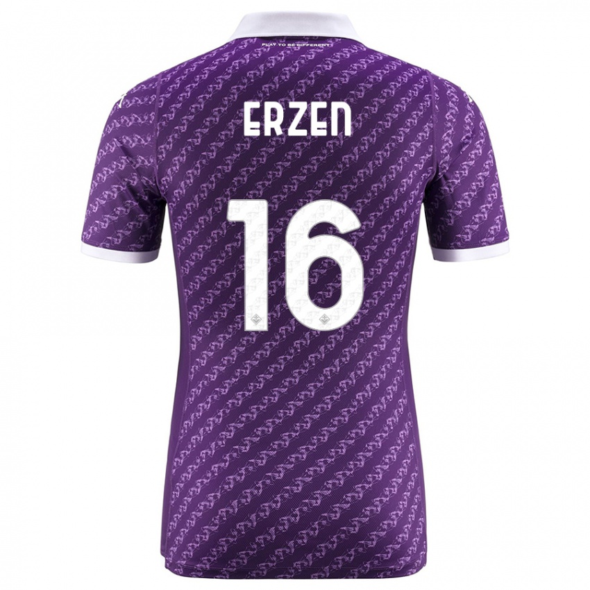 Niño Camiseta Kaja Erzen #16 Violeta 1ª Equipación 2023/24 La Camisa México