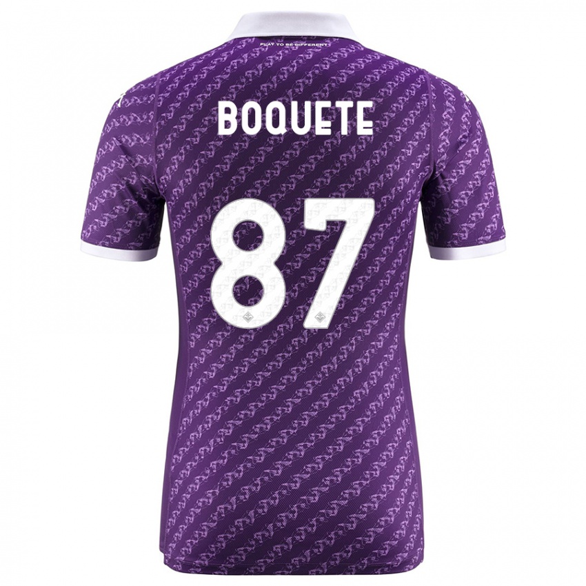 Niño Camiseta Veronica Boquete #87 Violeta 1ª Equipación 2023/24 La Camisa México