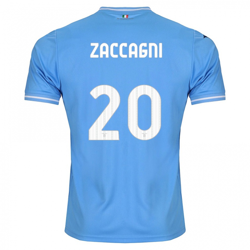 Niño Camiseta Mattia Zaccagni #20 Azul 1ª Equipación 2023/24 La Camisa México