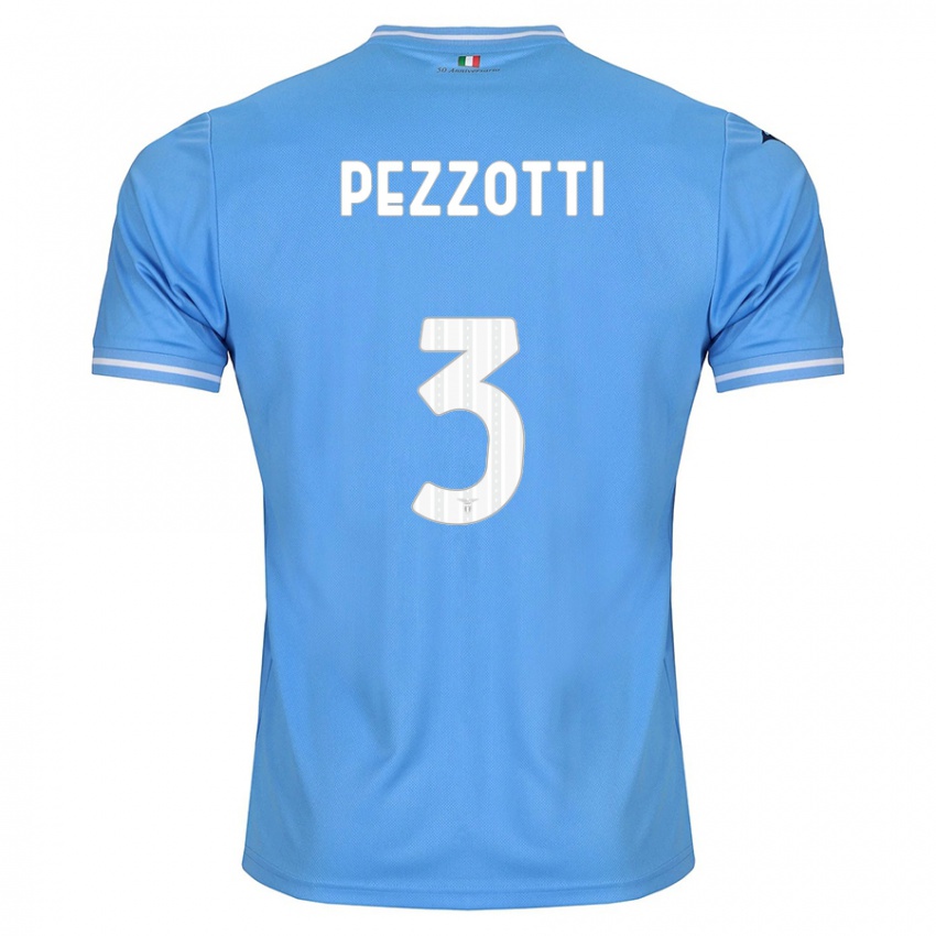 Niño Camiseta Arianna Pezzotti #3 Azul 1ª Equipación 2023/24 La Camisa México