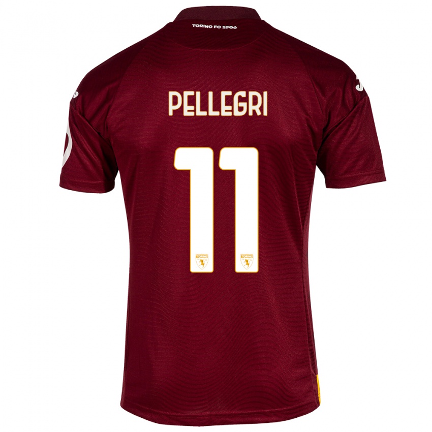 Niño Camiseta Pietro Pellegri #11 Rojo Oscuro 1ª Equipación 2023/24 La Camisa México