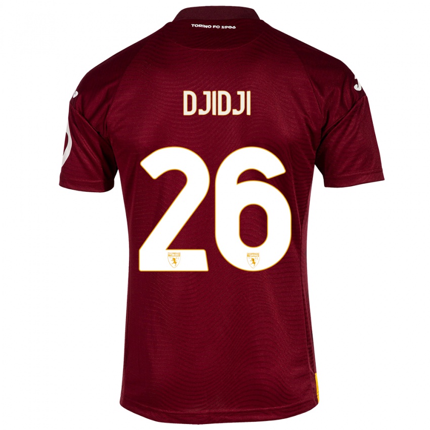 Niño Camiseta Koffi Djidji #26 Rojo Oscuro 1ª Equipación 2023/24 La Camisa México