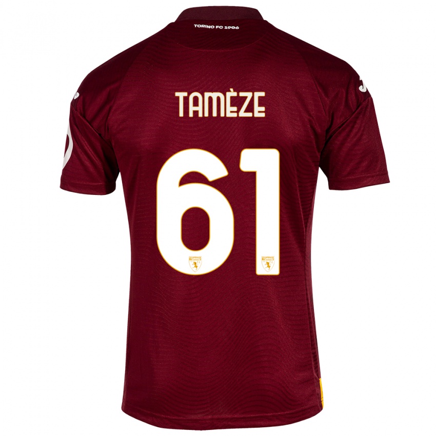 Niño Camiseta Adrien Tamèze #61 Rojo Oscuro 1ª Equipación 2023/24 La Camisa México