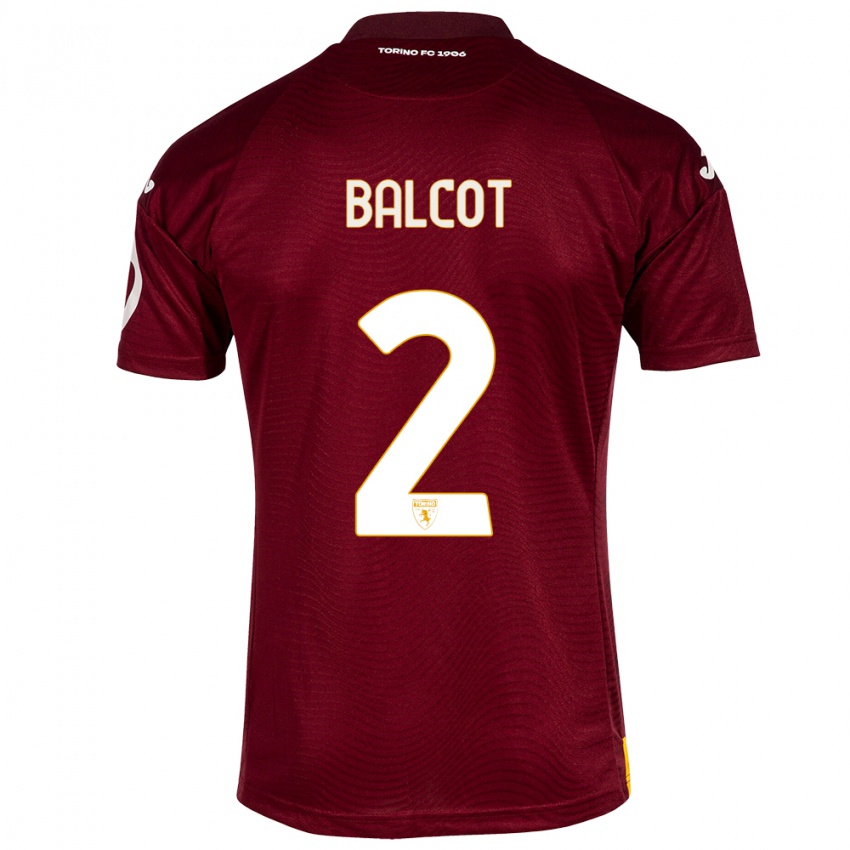 Niño Camiseta Côme Bianay Balcot #2 Rojo Oscuro 1ª Equipación 2023/24 La Camisa México