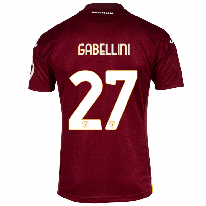 Niño Camiseta Tommaso Gabellini #27 Rojo Oscuro 1ª Equipación 2023/24 La Camisa México