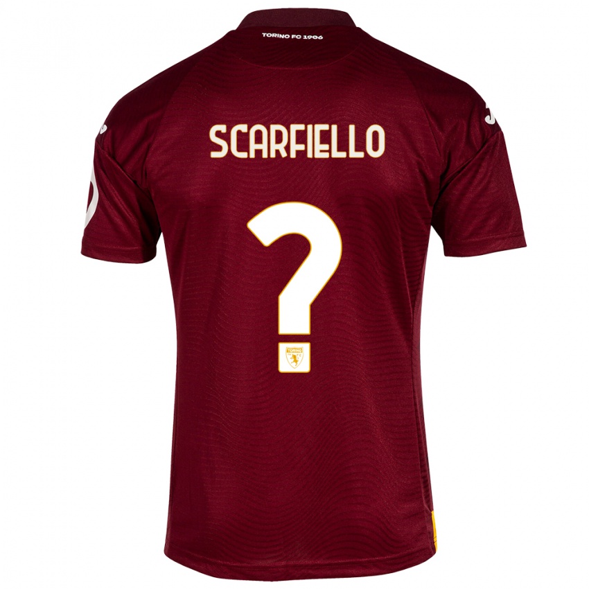 Niño Camiseta Luca Scarfiello #0 Rojo Oscuro 1ª Equipación 2023/24 La Camisa México