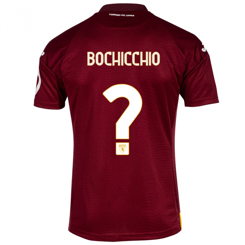 Niño Camiseta Francesco Bochicchio #0 Rojo Oscuro 1ª Equipación 2023/24 La Camisa México