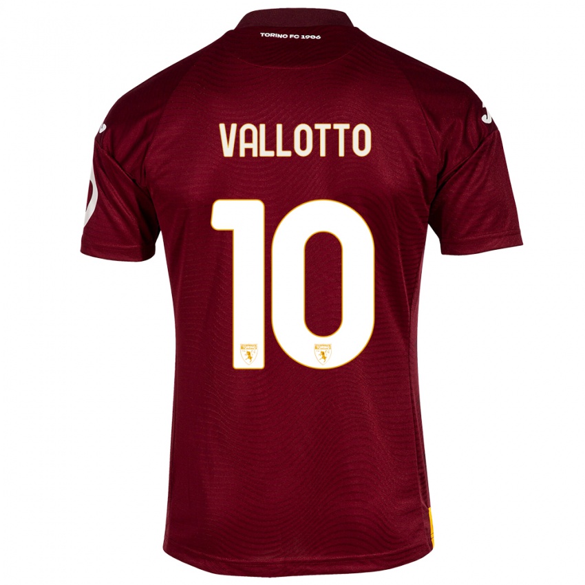 Niño Camiseta Greta Vallotto #10 Rojo Oscuro 1ª Equipación 2023/24 La Camisa México