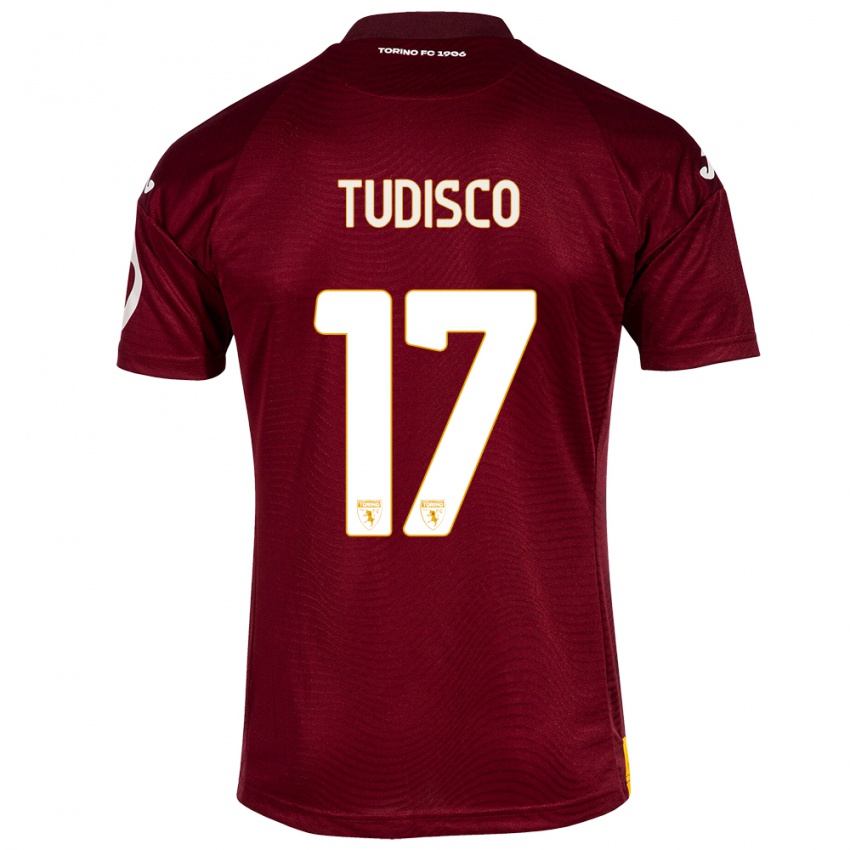 Niño Camiseta Giorgia Tudisco #17 Rojo Oscuro 1ª Equipación 2023/24 La Camisa México