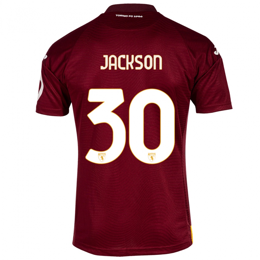 Niño Camiseta Michael Jackson #30 Rojo Oscuro 1ª Equipación 2023/24 La Camisa México